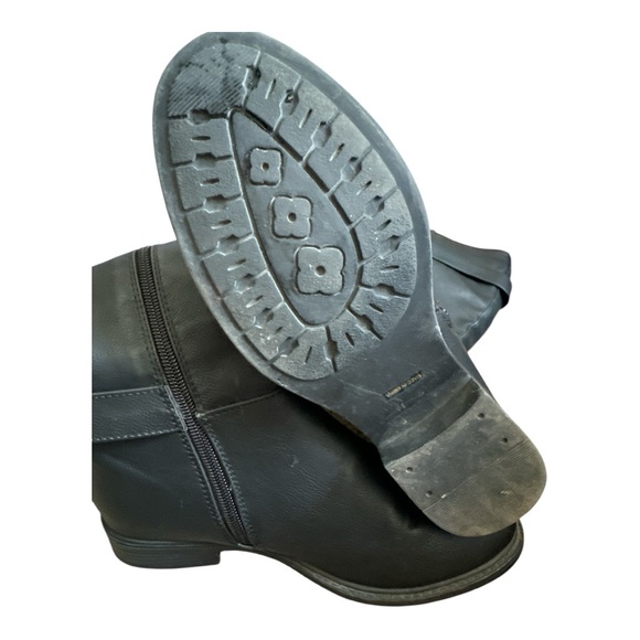 De Blossom collection black boots with side zipper - Picture 5 of 5